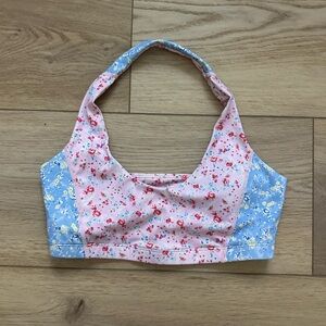 EUC LoveShackFancy Dierdra Bra Windsor Petal Print Mix Small